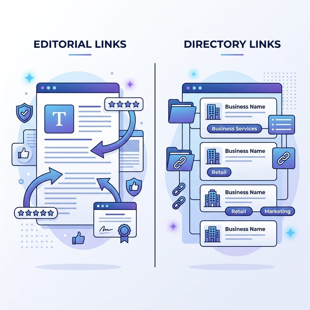 Editorial Links vs Directory Links: What's the Difference?