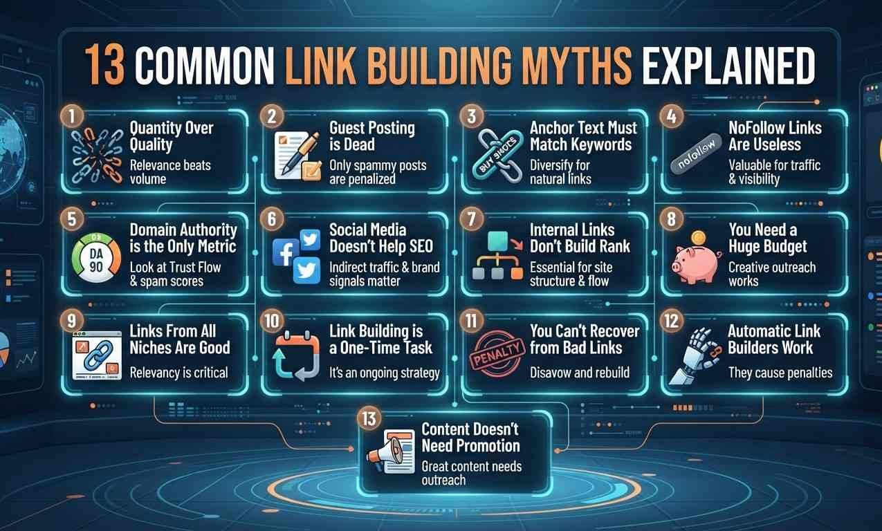 13 Common Link Building Myths Explained (SEO Q&A Guide)